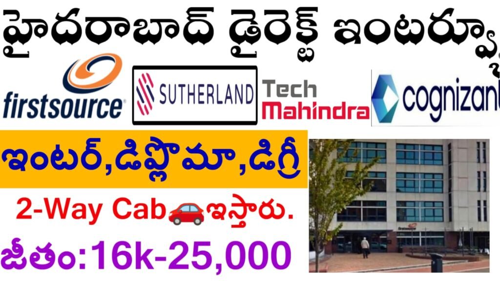 private company walk in interviews in hyderabad