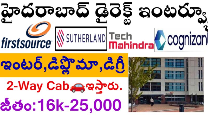 private company walk in interviews in hyderabad