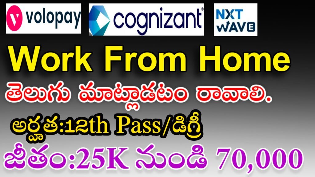 cognizant, nxtwave company work from home jobs