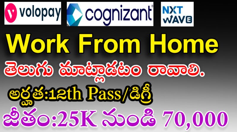 cognizant, nxtwave company work from home jobs