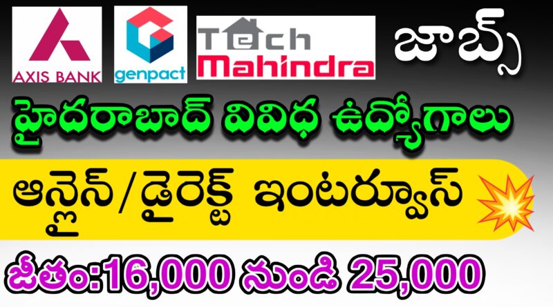 Hyderabad private company walk in interviews Telugu 2024