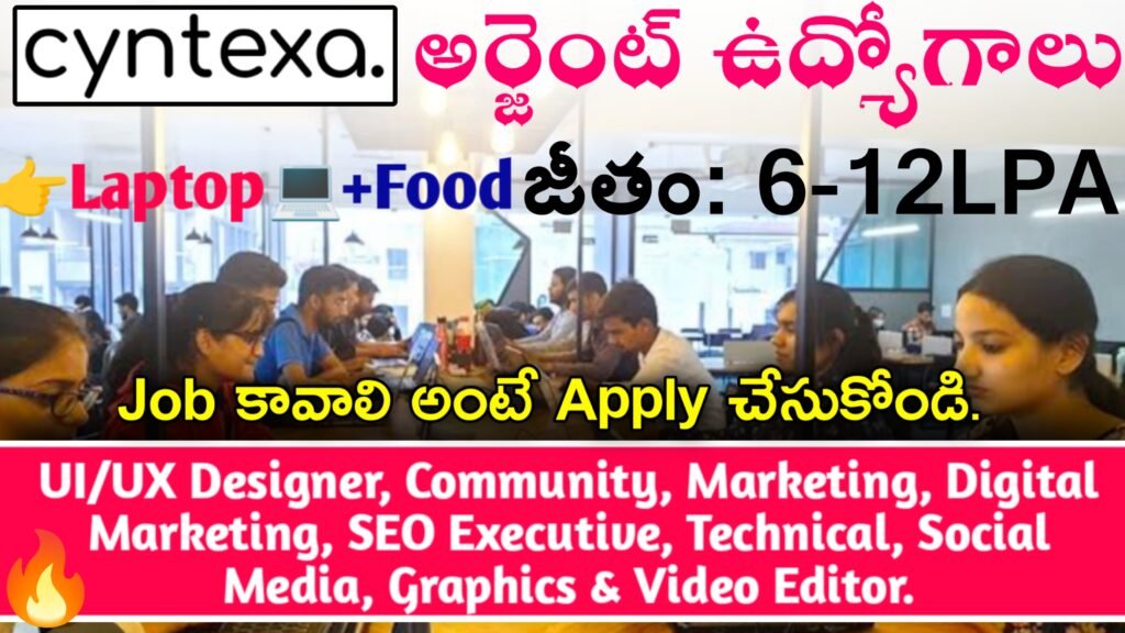 Cyntexa Company Non-Technical Jobs 2024