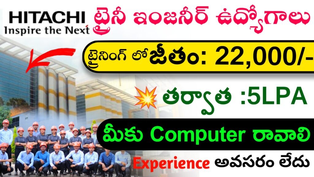 Hitachi Trainee Engineer Job Vacancies 2024