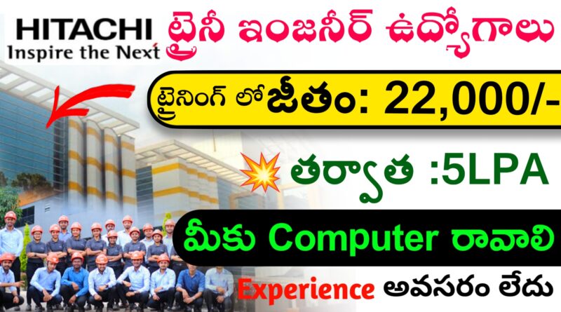 Hitachi Trainee Engineer Job Vacancies 2024