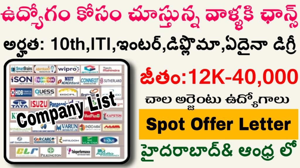 Mega Job mela In hyderabad