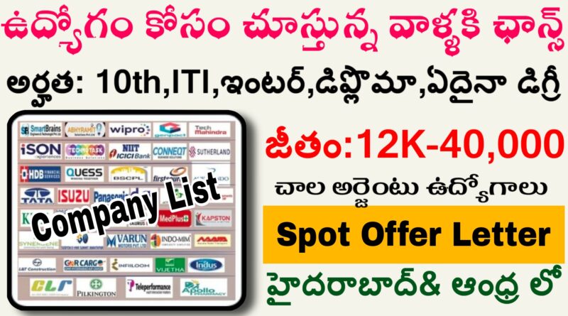 Mega Job mela In hyderabad