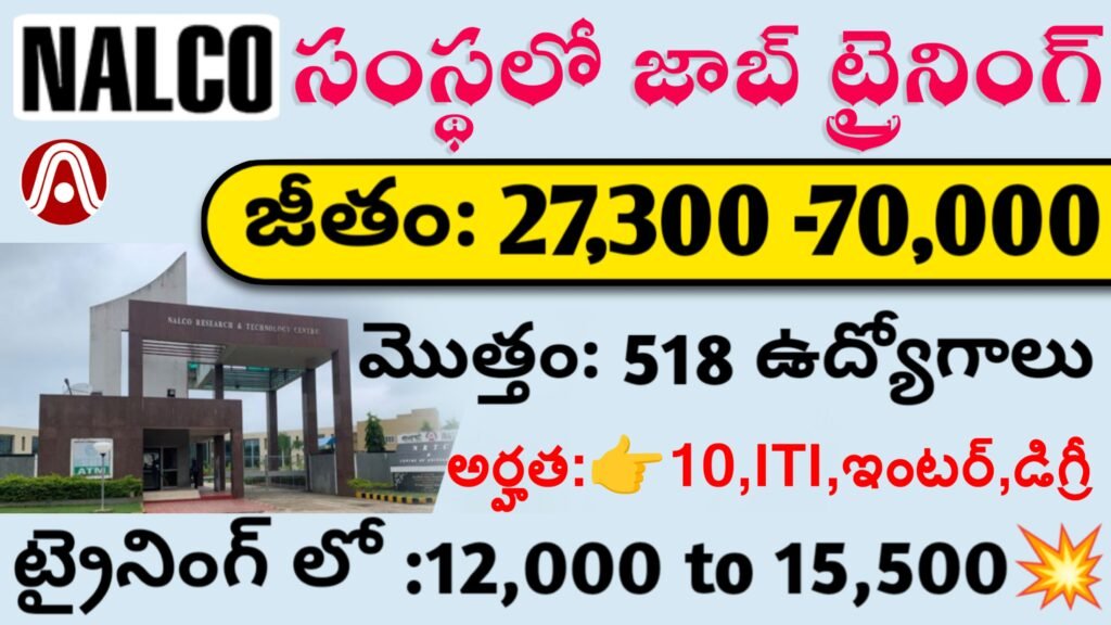 NALCO Non Executive Jobs Telugu