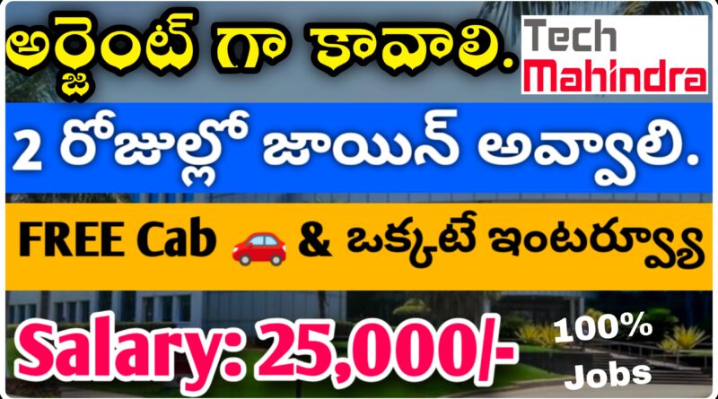 Tech Mahindra Company Walk In Interviews 2024