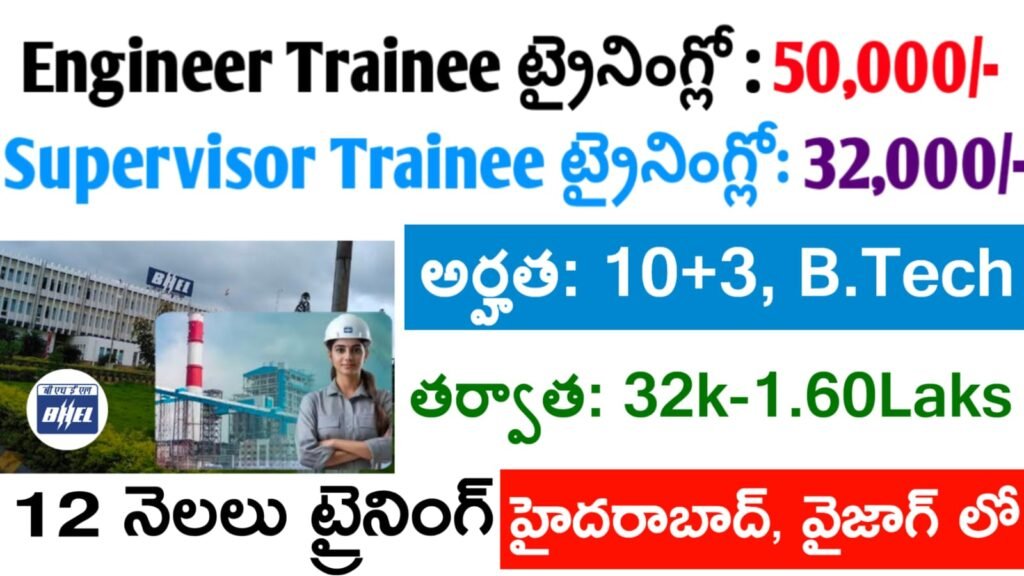 BHEL Job Notification 2025 Telugu