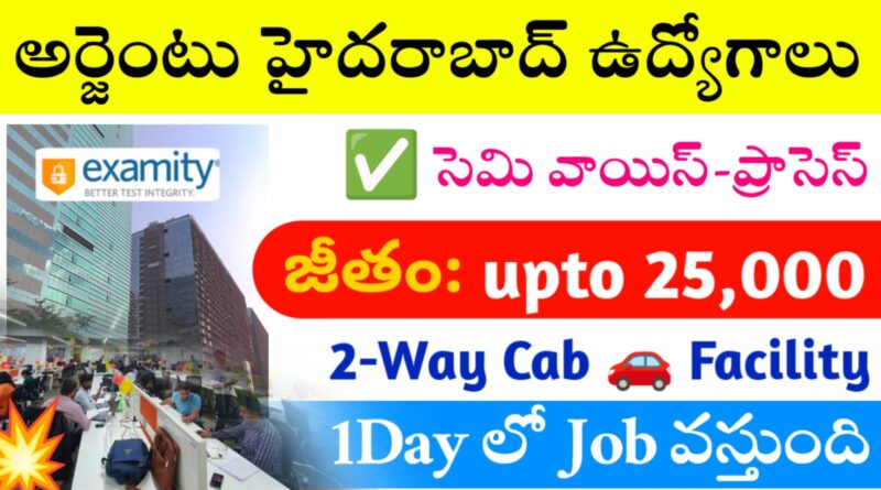 Examity Company Job Openings 2025