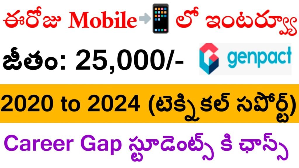 Genpact Warangal Online Interviews 2025