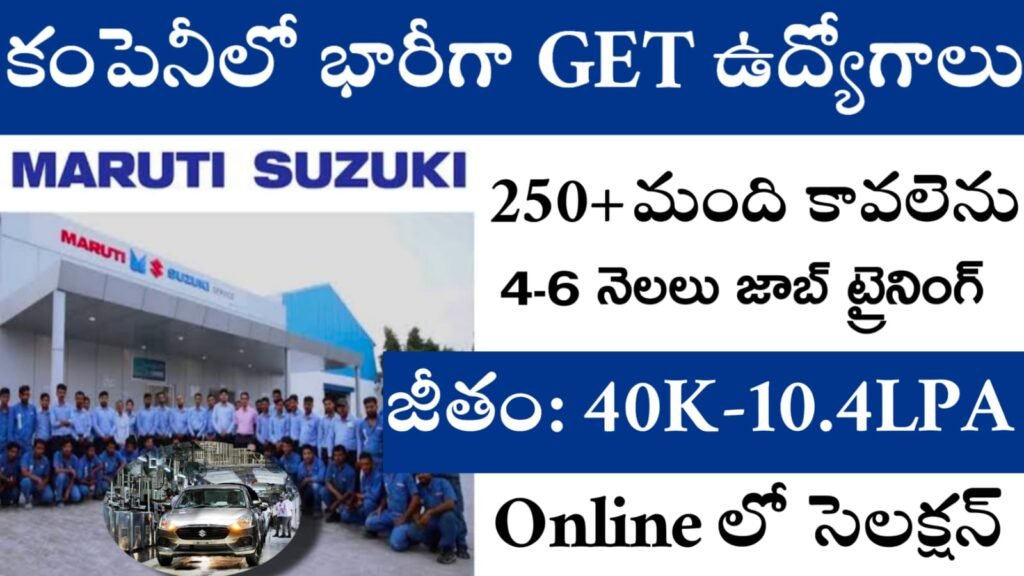 Maruthi Suzuki Job Notification 2025 Telugu