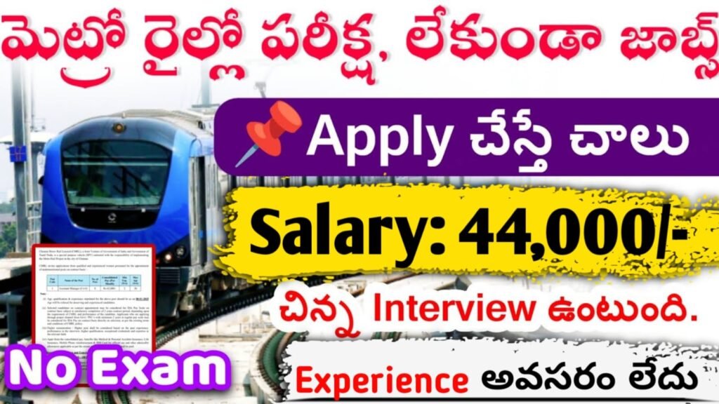 Metro Company Jobs Telugu 2025