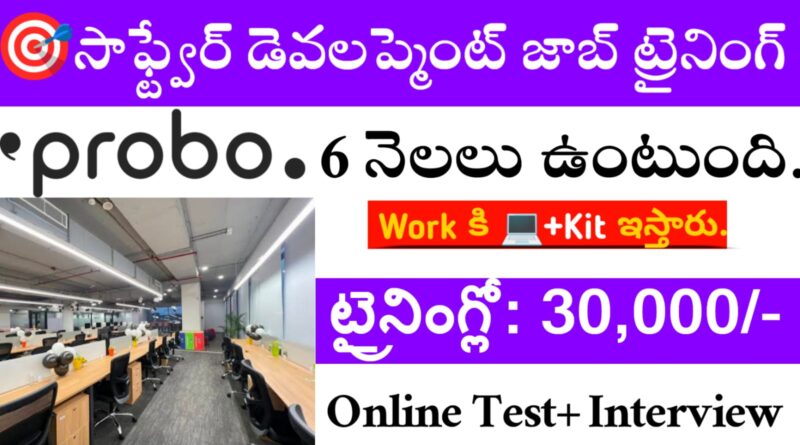 Probo Company Job Training