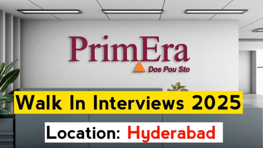 PrimEra Company Jobs in Hyderabad